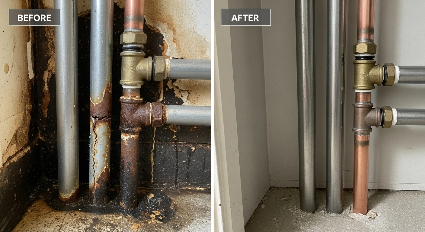 Professional pipe replacement service in Milwaukee, WI