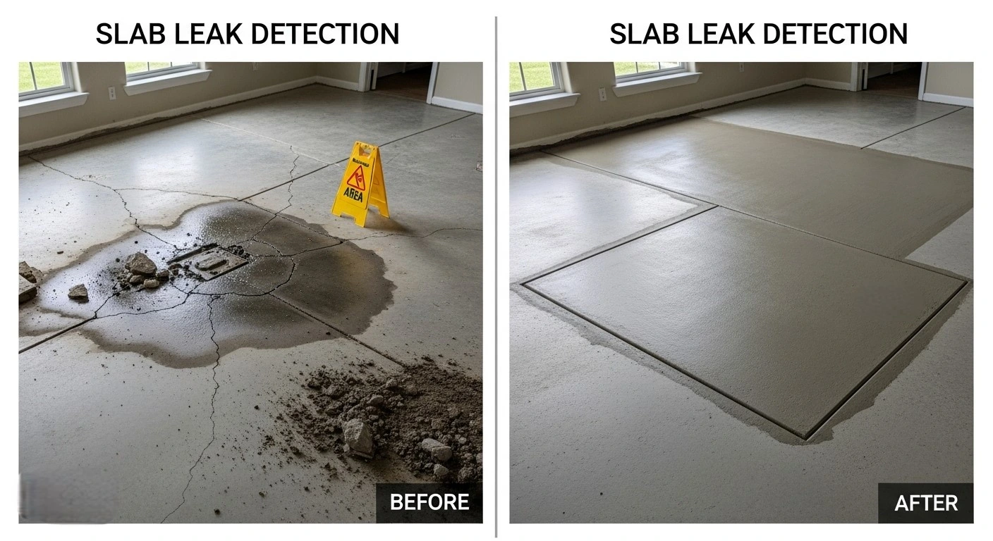 Professional slab leak detection service in Milwaukee, WI