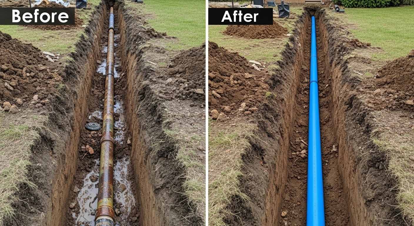 Professional water line service in Milwaukee, WI